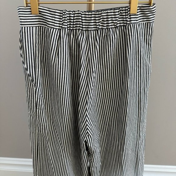 Striped Black and White Women's Pants - Picture 3 of 8